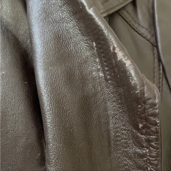 Victoria’s Secret MODA International | Genuine Leather Brown Jacket | Small - Picture 9 of 15
